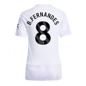 Manchester United Bruno Fernandes #8 Replika Bortatröja Damer 2025-26 Kortärmad